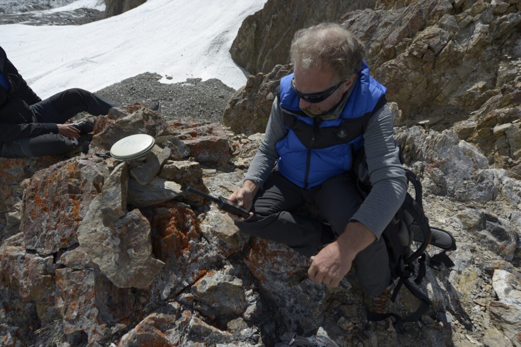 2014, Maurizio Gallo impegnato in una misurazione con 