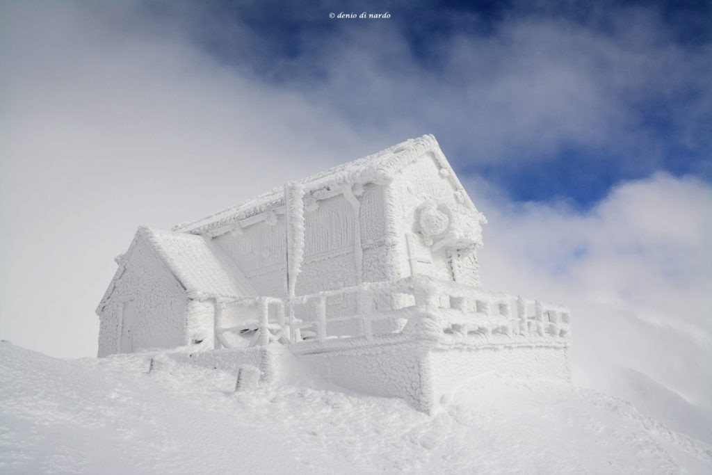Rifugio Duca degli Abruzzi, Gran Sasso, galaverna, inverno, frozen, Denio Di Nardo
