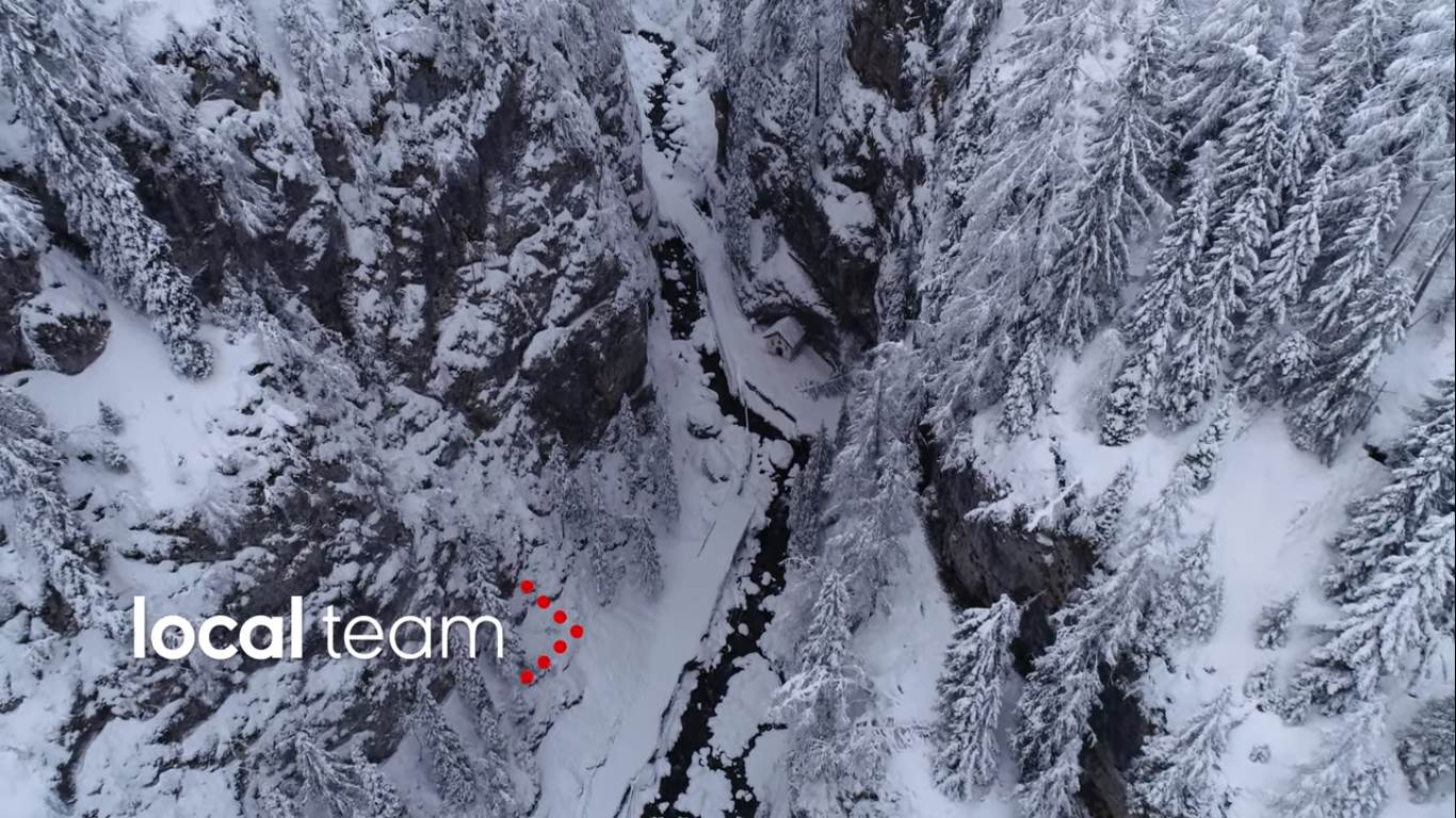 neve, serrai di Sottoguda, Dolomiti, Marmolada, maltempo, drone, local team