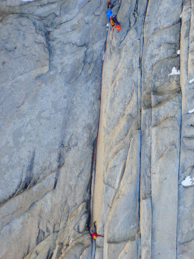 In scalata sul Mocho. Foto archivio Della Bordella