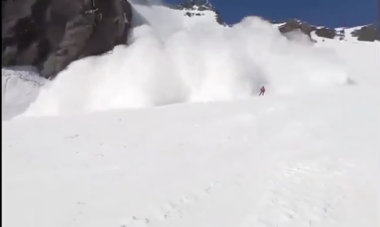 valanga, svizzera, Crans Montana
