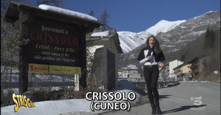 Striscia la Notizia, Chiara Squaglia, Canale 5, Crissolo, Valle Po