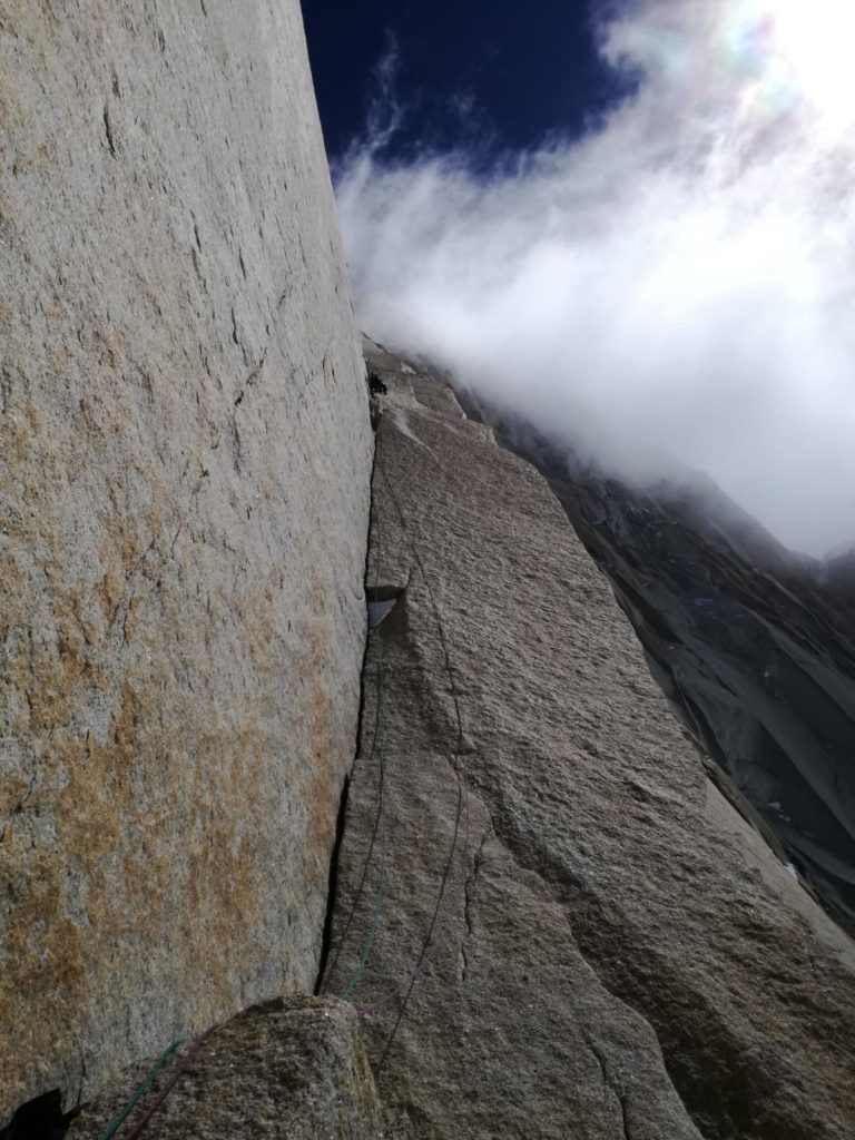 Salita della via Franco-Argentina al Fitz Roy