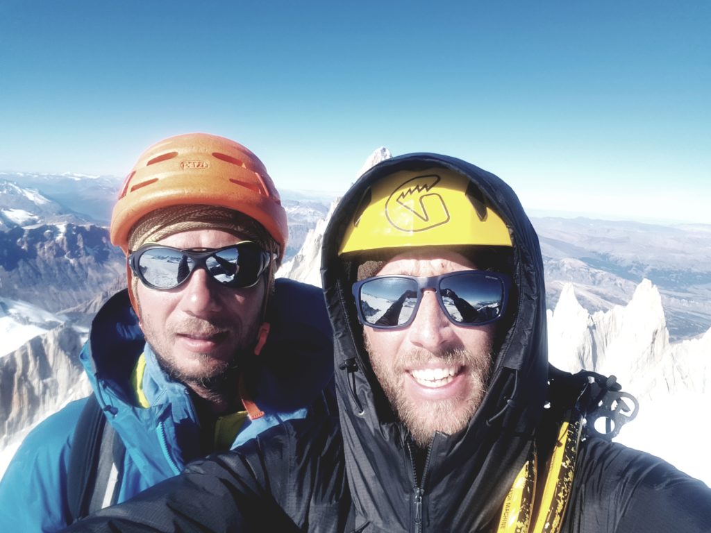 Selfie di vetta sul Cerro Torre