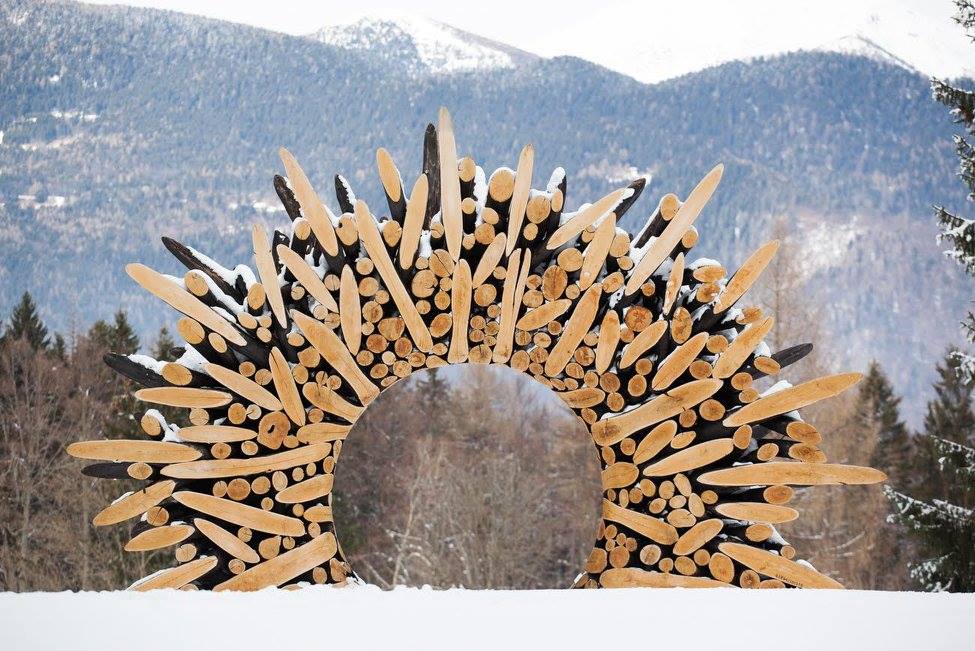 arte sella, maltempo, arte, trentino