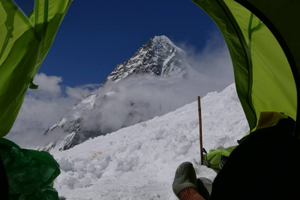 Photo of Òscar Cadiach in Himalaya dopo i 14 Ottomila con una nuova via sul Gyachung Kang (7.952 m)