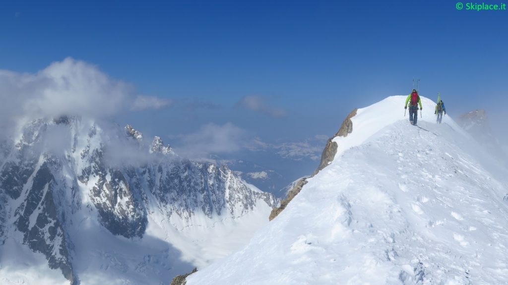 Andrea Bormida e Mattia Varchetti verso la punta Ovest dell