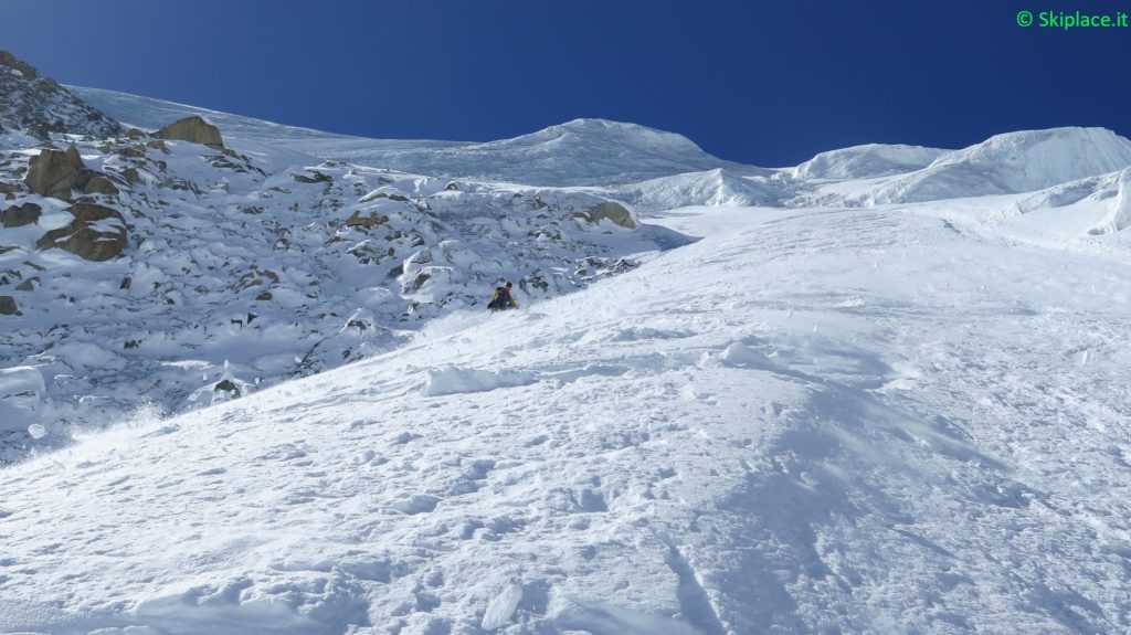 Andrea Bormida in discesa dalla parete Nord dell