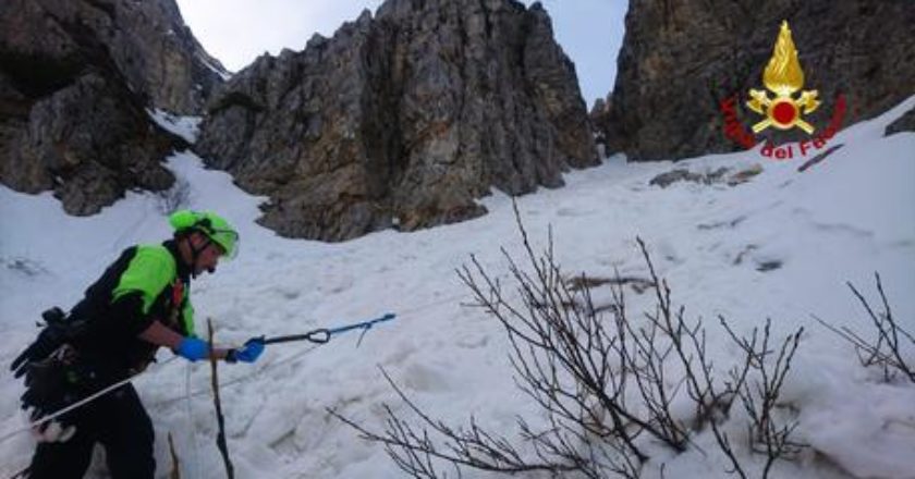 valanga, soccorso alpino, pasubio