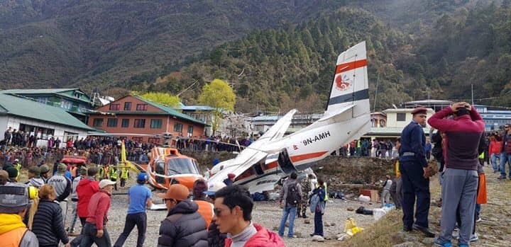 lukla, kathmandu, nepal, aereo, elicottero, aeroporto, tenzing hillary, incidente