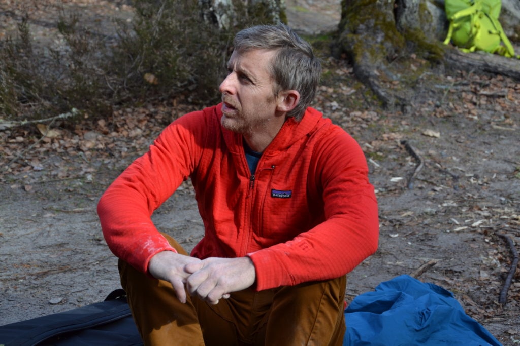 Tommy Caldwell a Fontainebleau. Foto Gian Luca Gasca