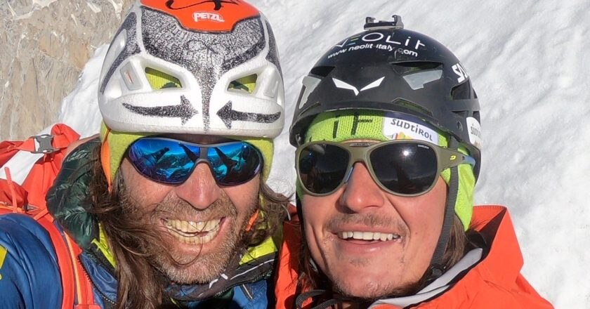 Alexander Huber e Simon Gietl. Foto archivio Simon Gietl