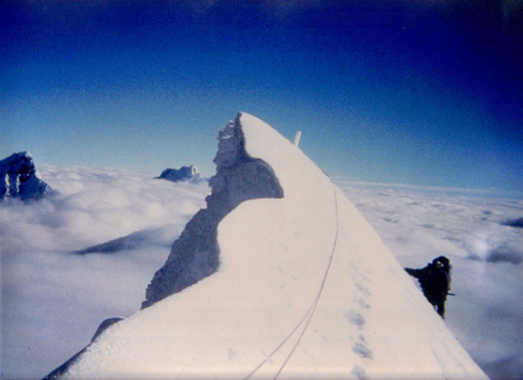 1996, vetta del Chopicalqui. Foto Tarcisio Bellò