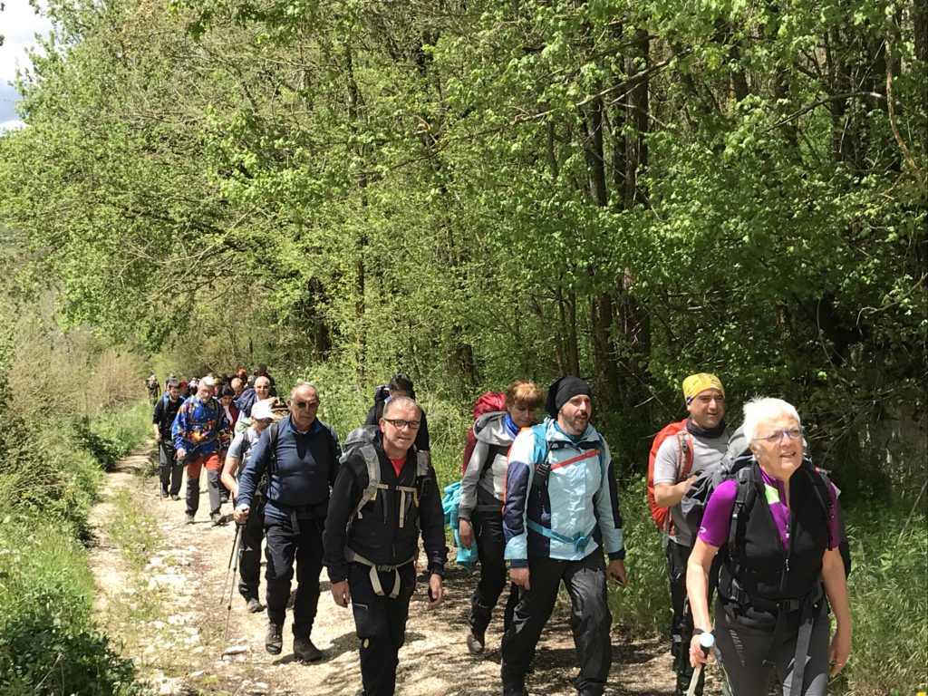 In cammino ad Amatrice. Foto CAI