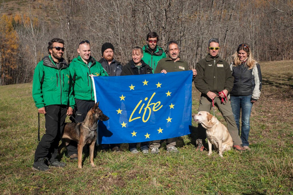Gruppo cinofili antiveleno Alpi Occidentali. Foto Nanni Villani EAM