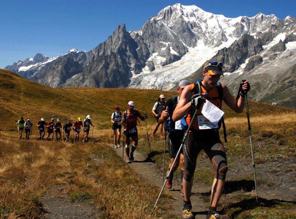 Un momento di Tor des Geants. Foto Ansa
