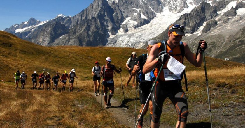 Un momento di Tor des Geants. Foto Ansa