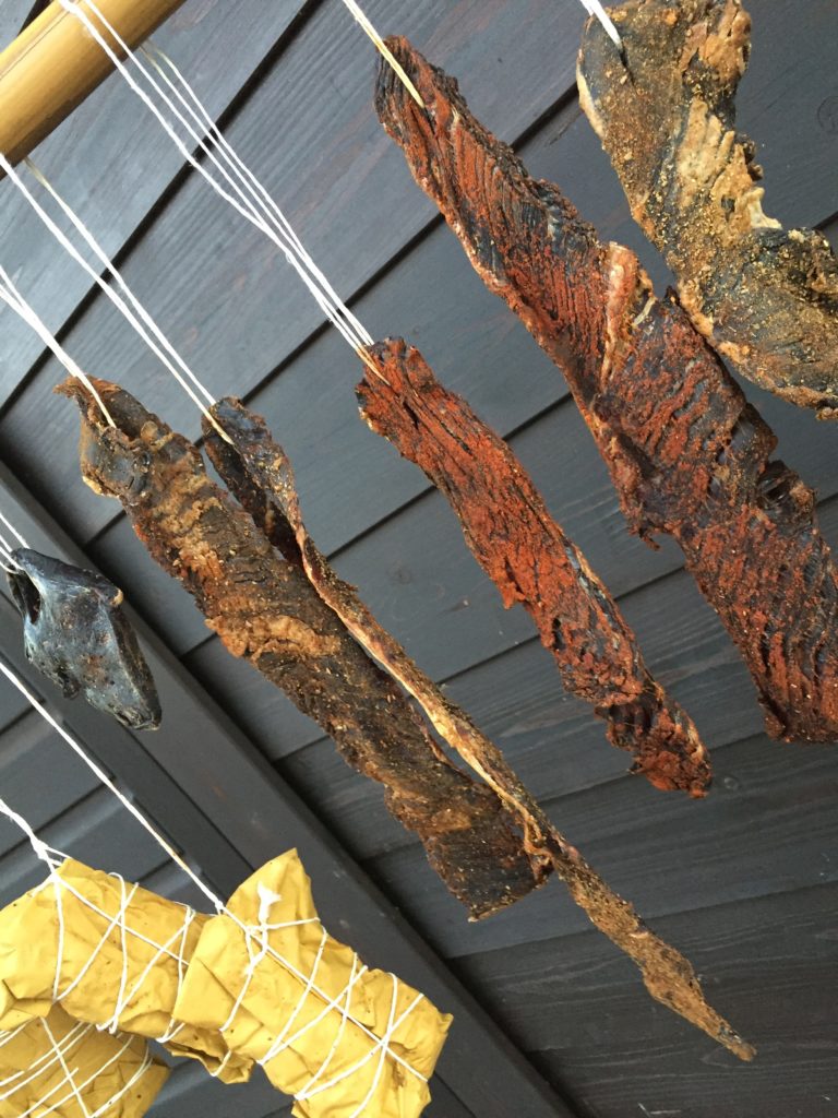 Diaframma in yak in "stagionatura". Foto archivio Alfio Ghezzi