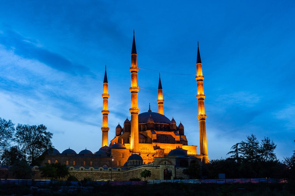 Edirne - Ora blu alla Moschea Selimiye