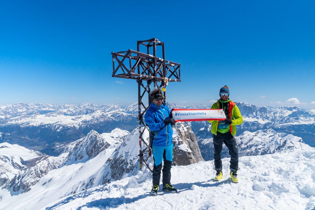 Prima vetta raggiunta: Punta Penia (3.343 m)