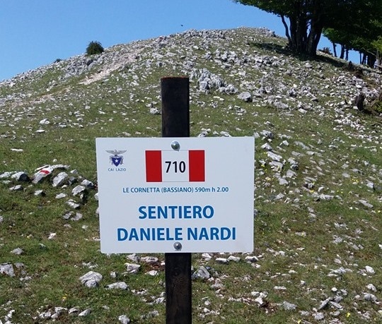 semprevisa, daniele nardi, sentiero 710, cai latina, vandalismo