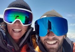  Tiphaine e Boris in vetta allo Spantik. Foto Facebook Tiphaine Duperier