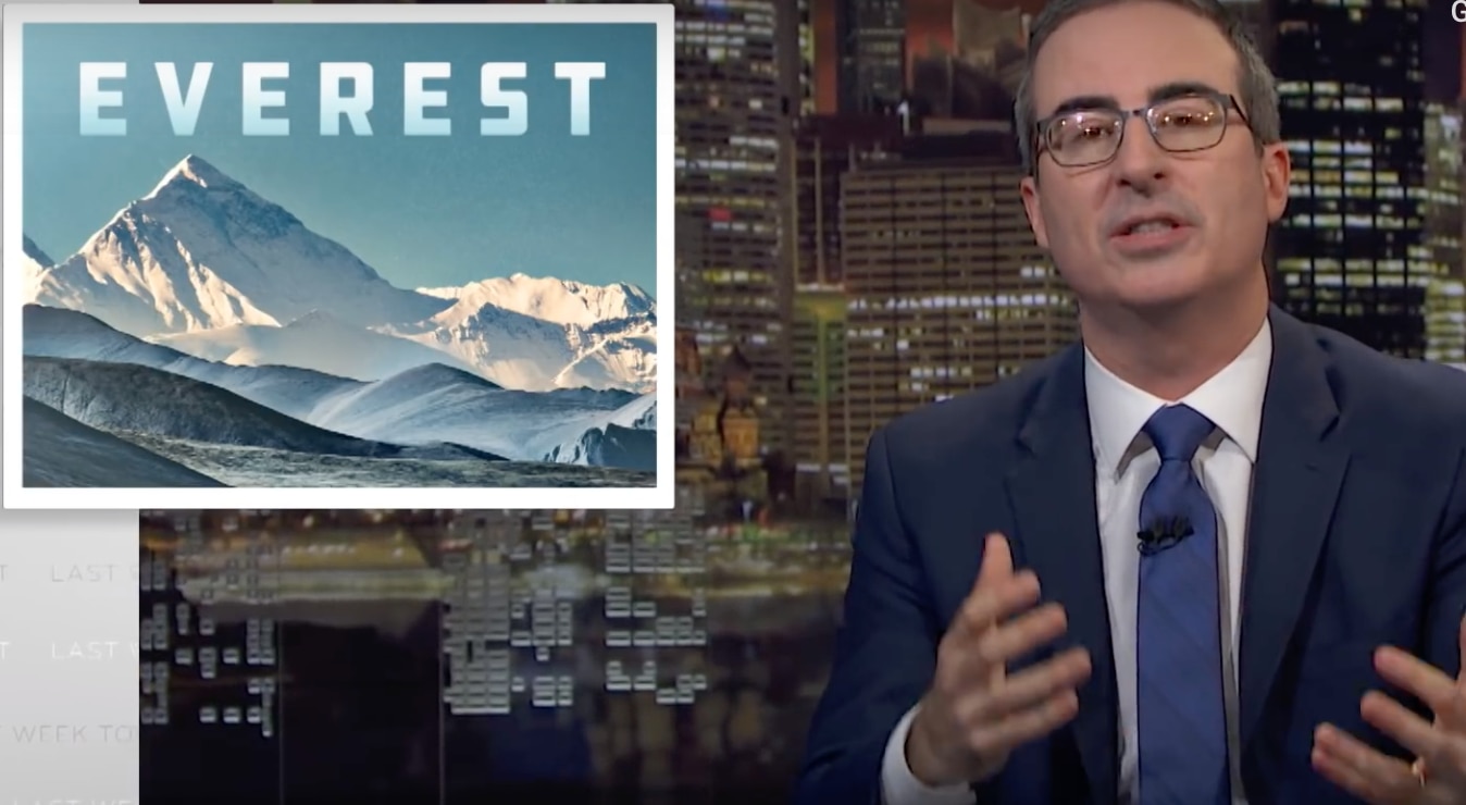 John Oliver, everest, alpinismo