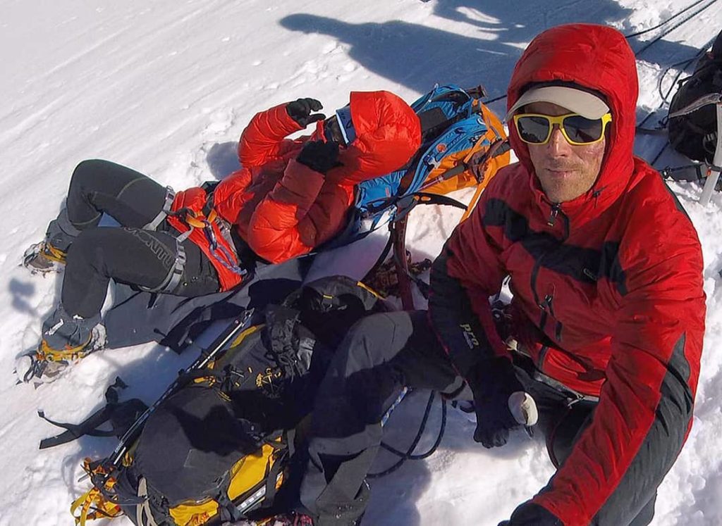 Andrea e Natascia sul Monte Rosa dopo il rientro in Italia - Foto Instagram @Andrea Lanfri
