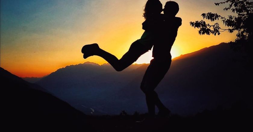 michele boscacci, alba de silvestro, matrimonio, sci alpinismo