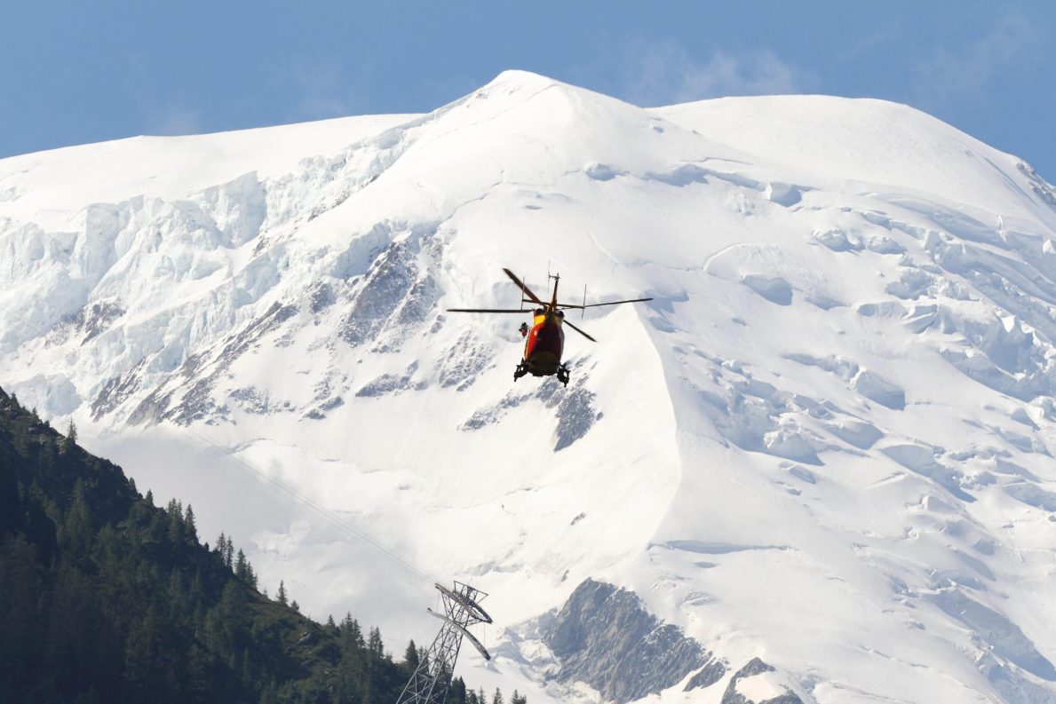 PGHM, elicottero, soccorso, monte bianco