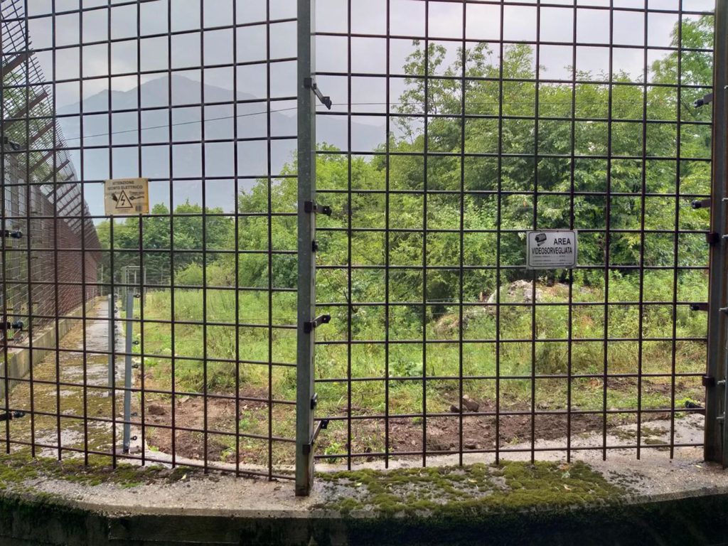 Il punto del recinto del Castellar in cui l