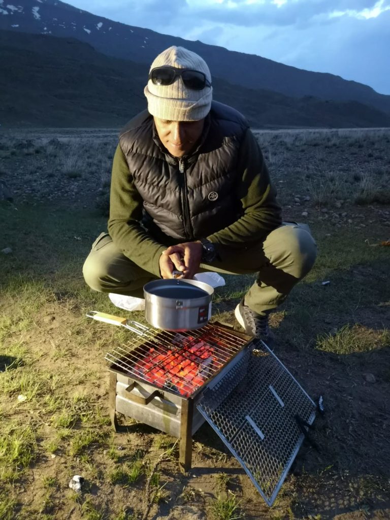 Burhan al campo base dell