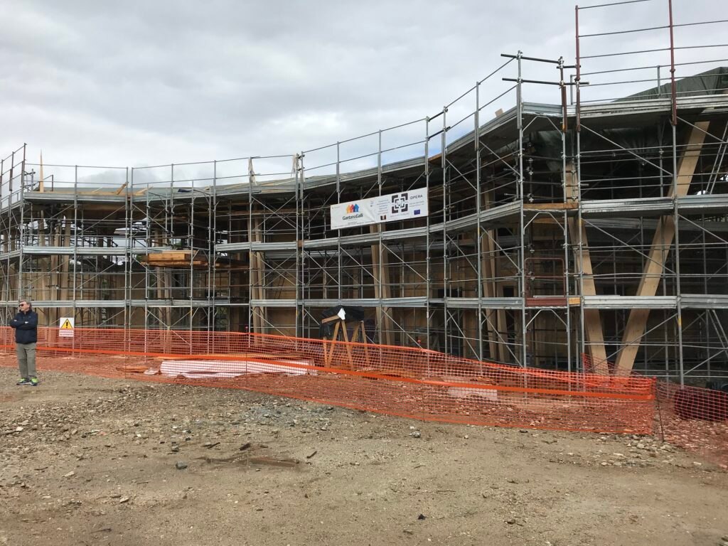 I cantieri della Casa della Montagna di Amatrice - Foto CAI