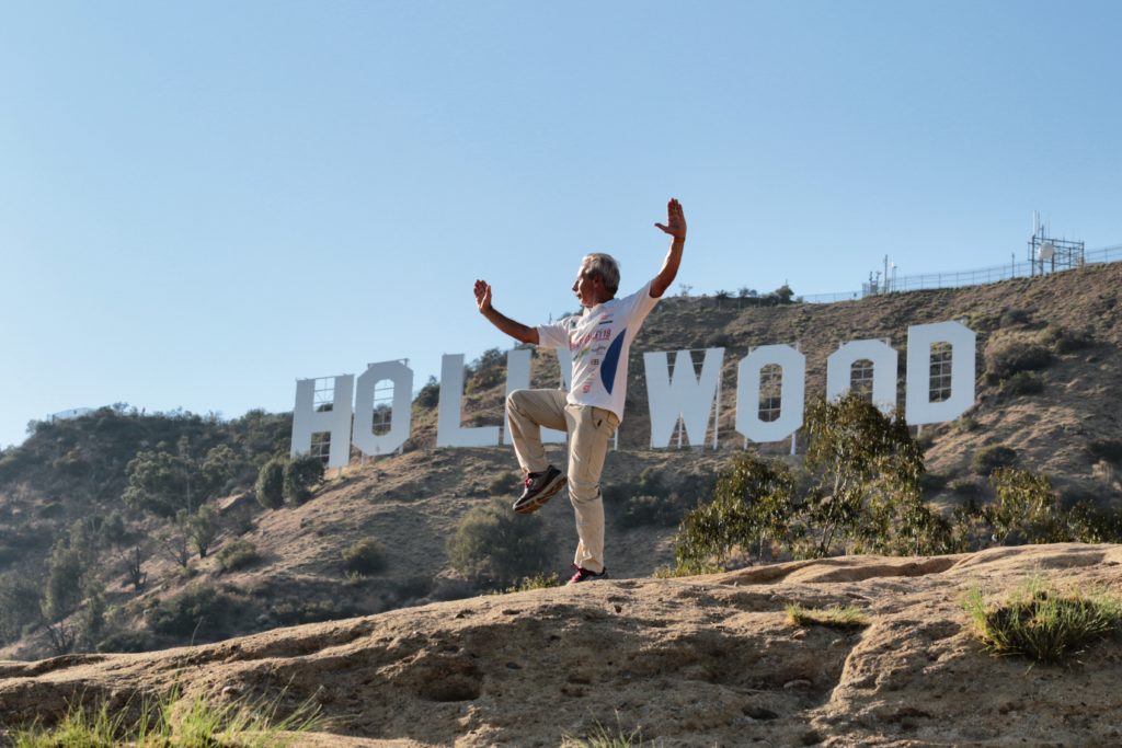 Giovanni Storti a Hollywood. Foto Dino Bonelli