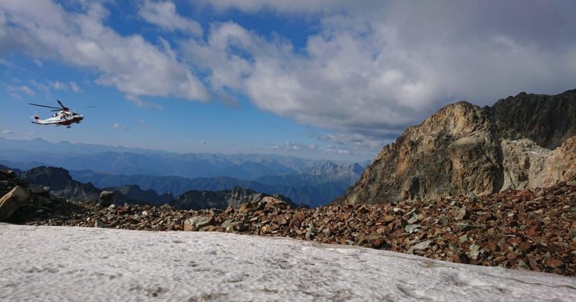 Foto del soccorso sul Monviso
