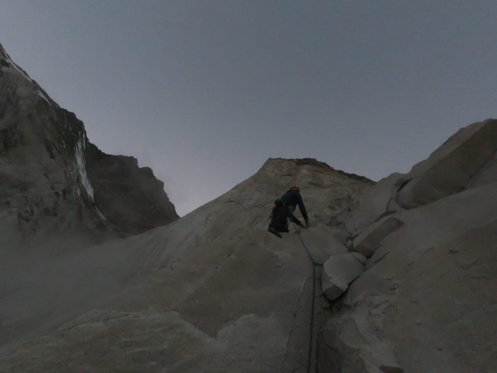 Verso la vetta del Bhagirathi IV. Foto @ Ragni di Lecco