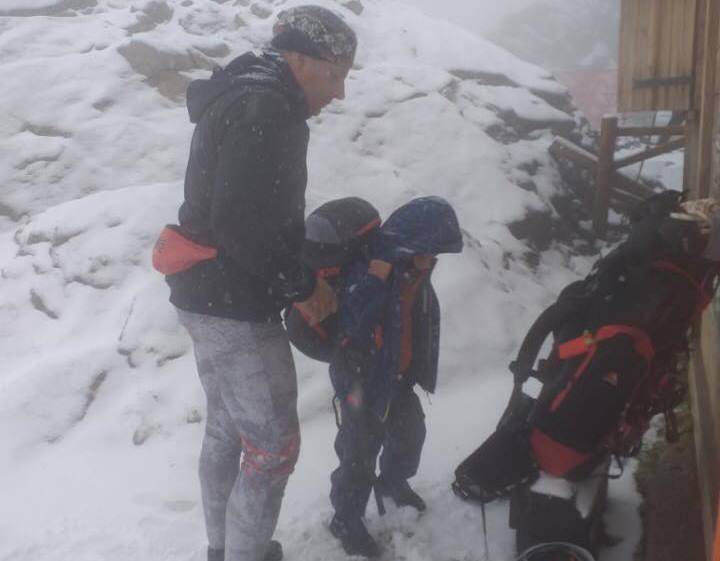 monte bianco, bambino