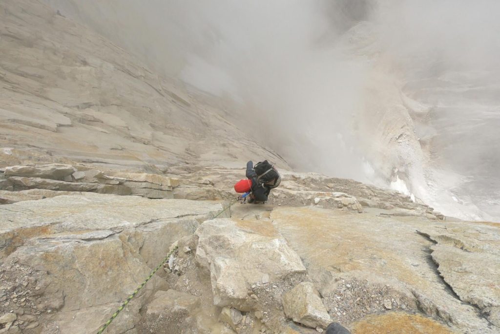 In parete sul Bhagirathi IV. Foto @ Ragni di Lecco
