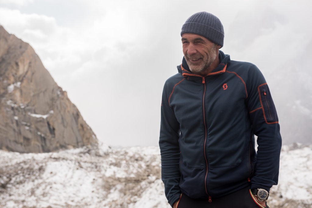 Mike durante la spedizione al K2. Foto archivio Horn