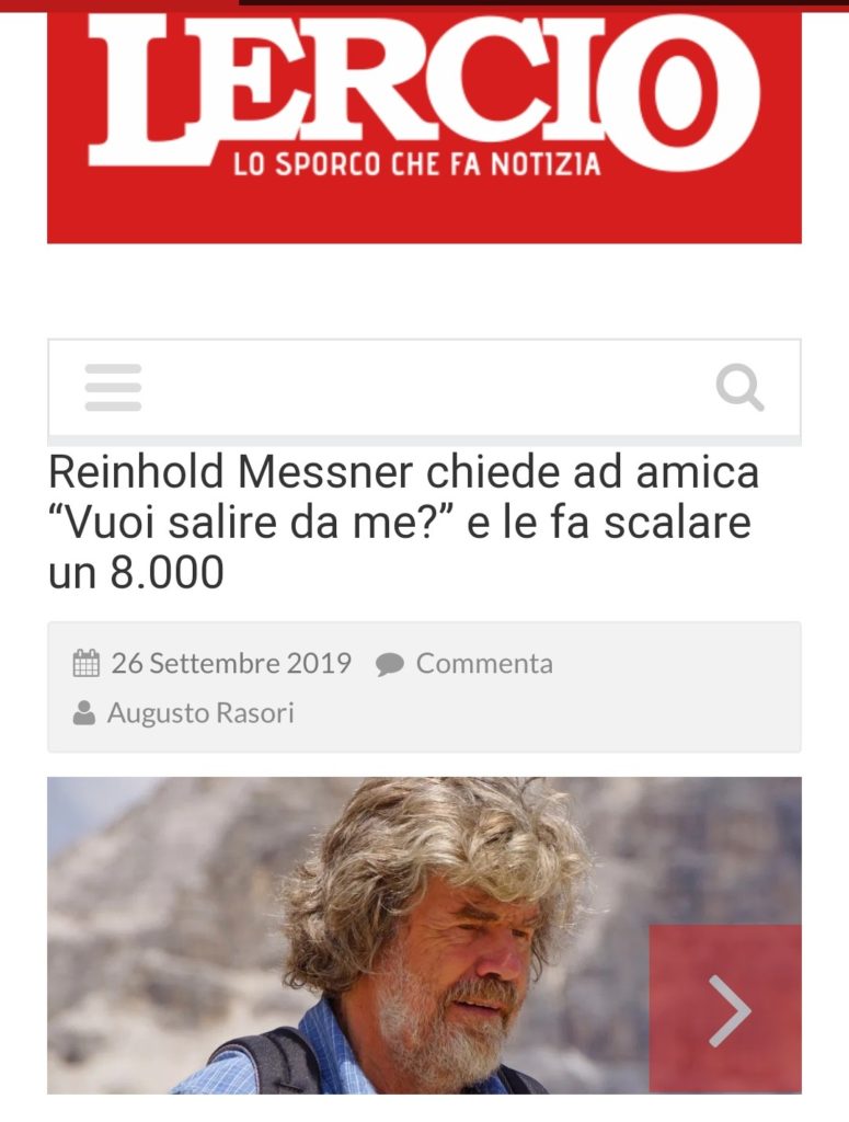 Reinhold Messner su Lercio