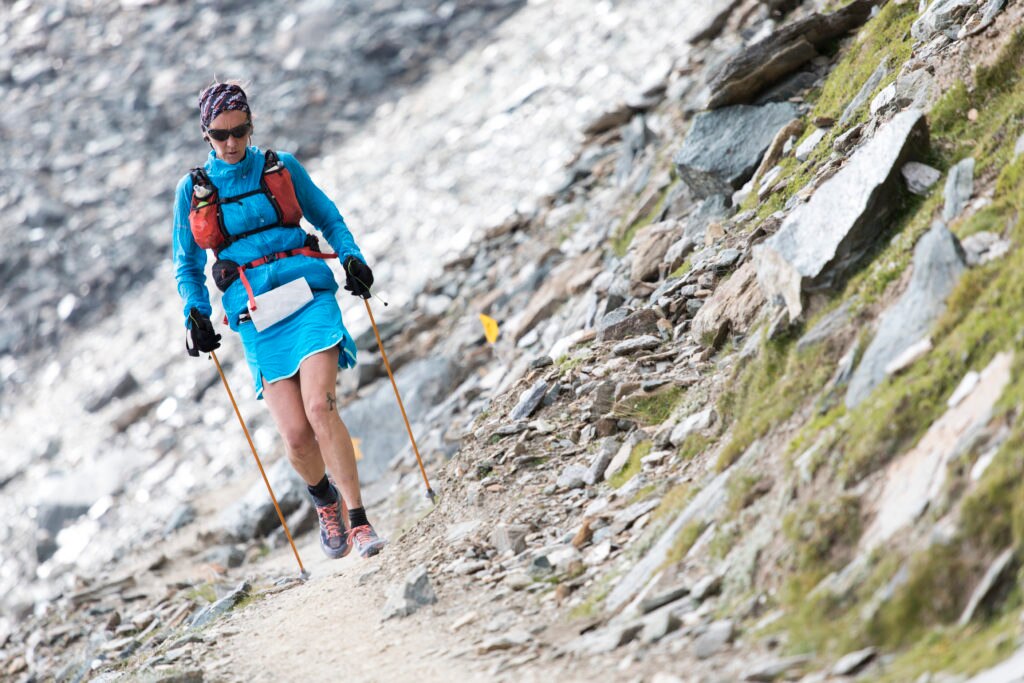 TOR 2018 giorno 2. Alice Modignani Fasoli verso il Col Loson. Foto Pierre Lucianaz