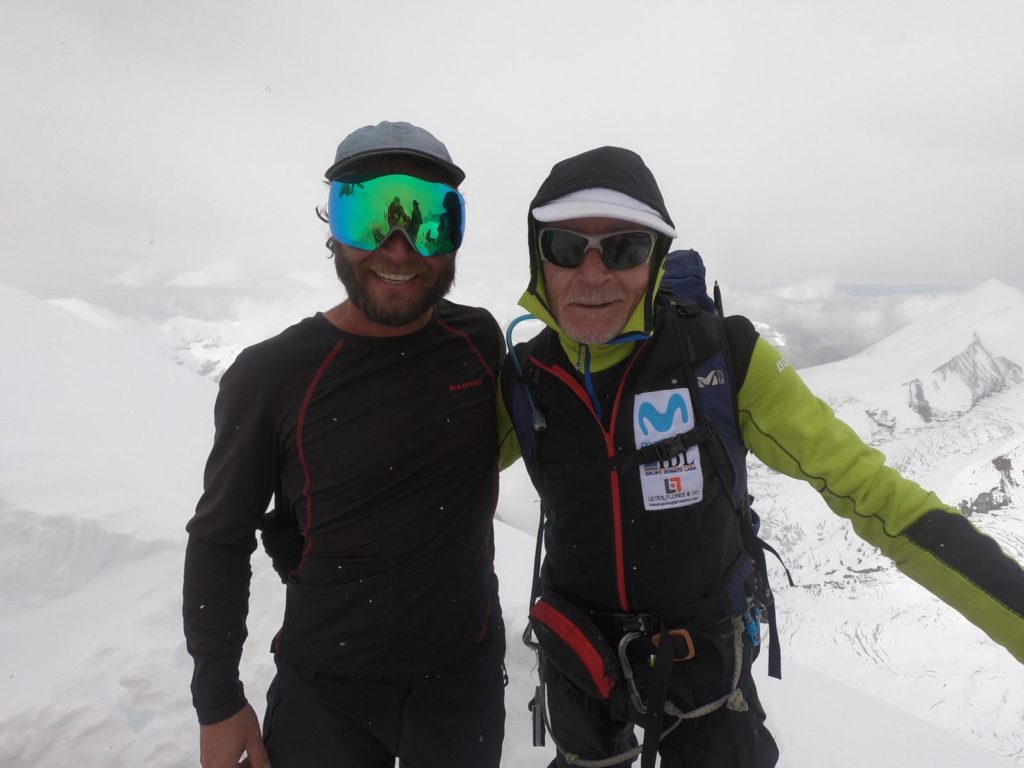 Carlos Soria con Moeses Fiamoncini sul Dhaulagiri - Foto Moeses Fiamoncini