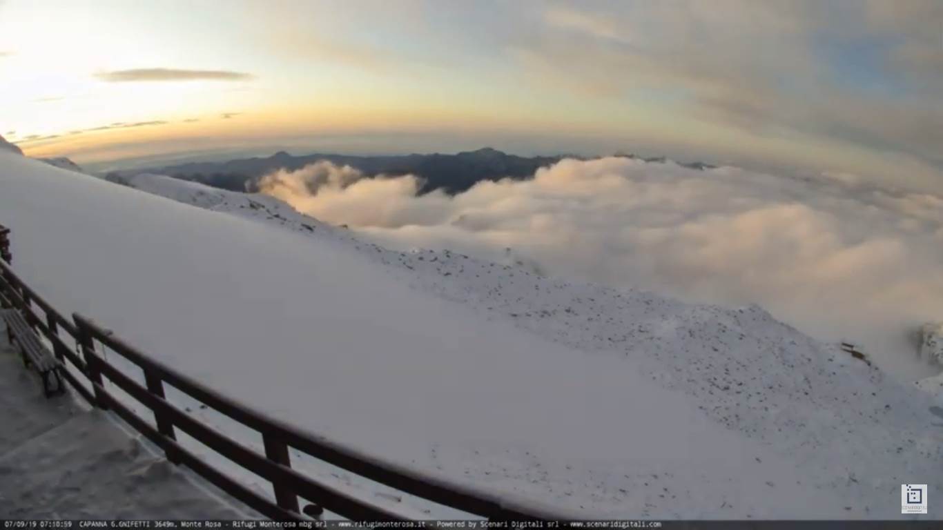 neve, capanna gnifetti
