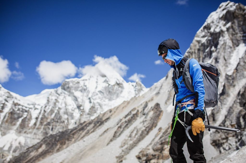Al campo base dell'Everest. Foto @ archivio Kilian Jornet