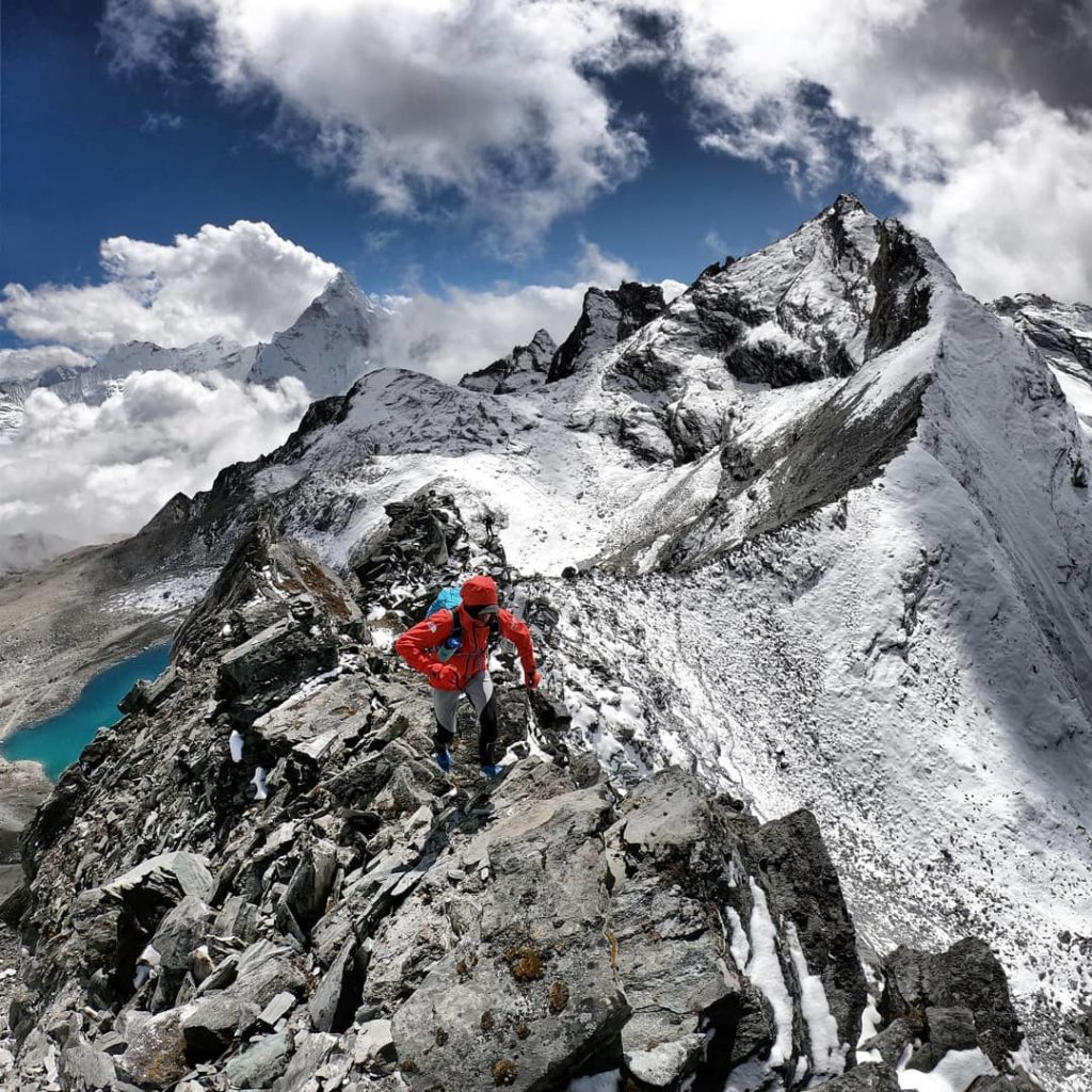 Gottler in acclimatamento. Foto @ David Gottler 