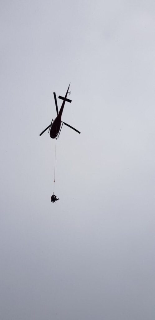 Una foto del soccorso. Foto @ Alex Txikon FB