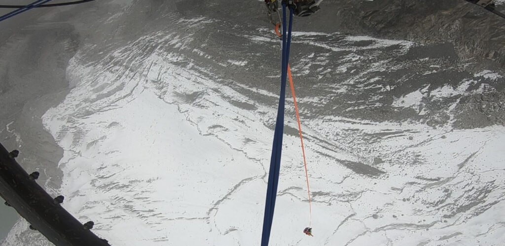 Una foto del soccorso. Foto @ Alex Txikon FB