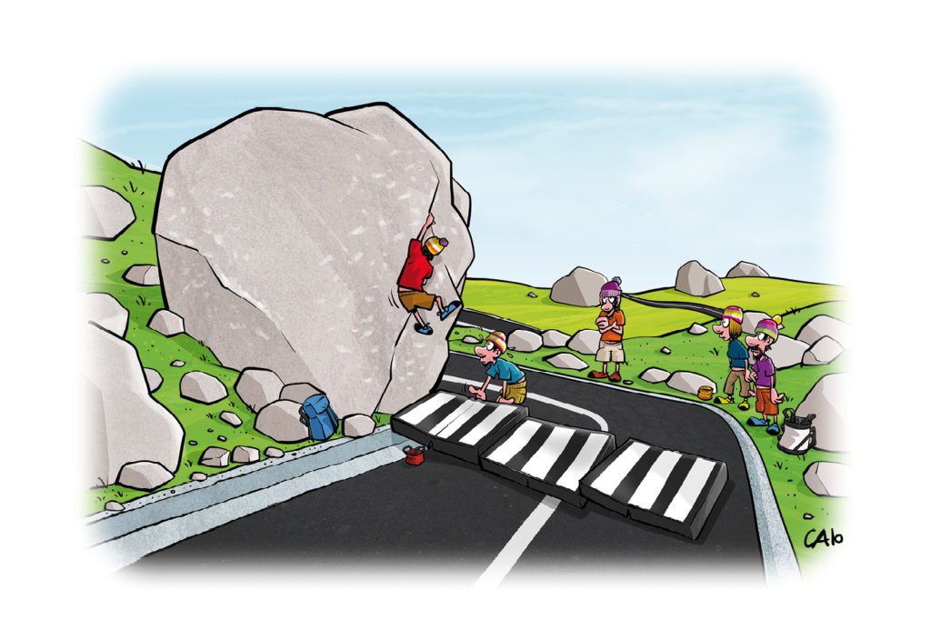 Una delle vignette raccolte in "Ancora qui senza divertirci!"