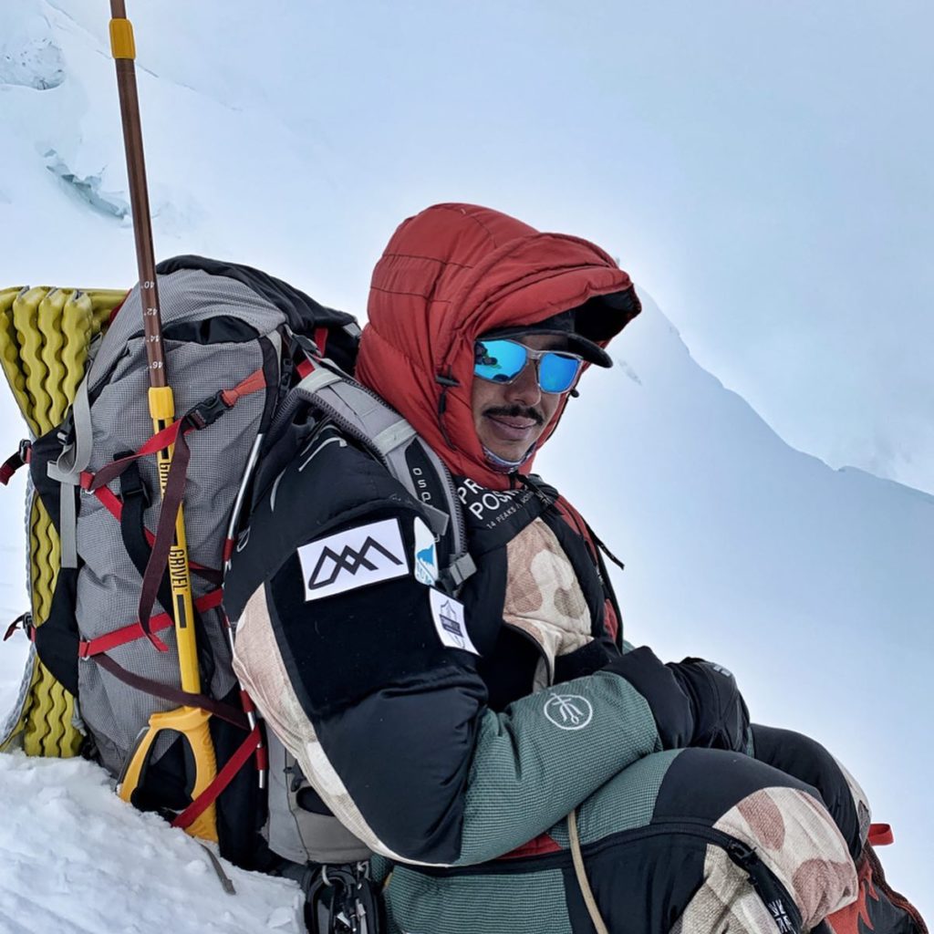 Nirmal Purja prima della partenza della vetta