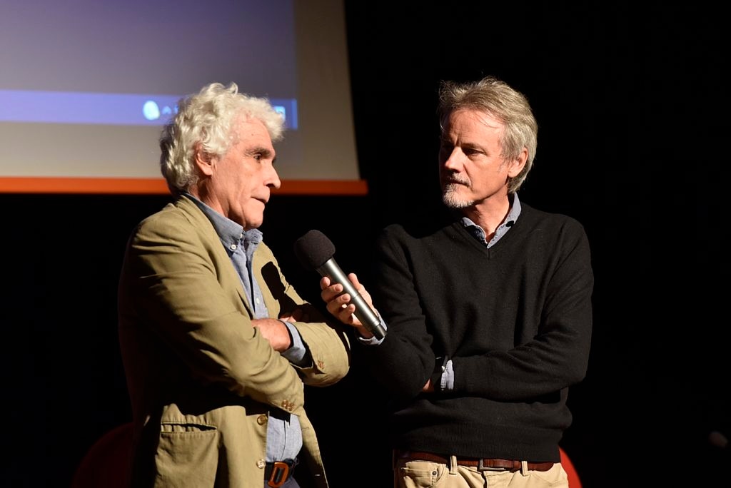 Alessandro Gogna sul palco con Marco Albino Ferrari. Foto Giancarlo Airoldi